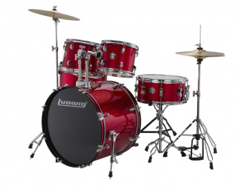 LC17514 Accent Drive Барабанная установка, красная, Ludwig от магазина Соло в Иркутске