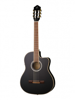 RCE145BK Family Series Pro Классическая гитара, размер 4/4, черная, Ortega от магазина Соло в Иркутске