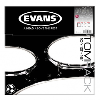 ETP-PC1CLR-R Power Center Clear Rock Набор пластика для том барабана 10''/12''/16'', Evans от магазина Соло в Иркутске