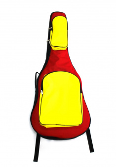 MZ-ChGC-3bk/red/yel Чехол для классической гитары, черный/красный/желтый, MEZZO от магазина Соло в Иркутске