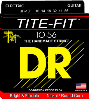 JH-10 TITE-FIT Jeff Healey Комплект струн для электрогитры, 10-56, DR от магазина Соло в Иркутске