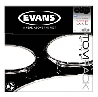 ETP-ONX2-S Onyx Coated Standard Набор пластика для том барабана (12", 13", 16"), Evans от магазина Соло в Иркутске
