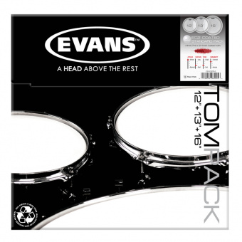 ETP-EC2SCTD-S EC2 Standard Набор пластика для том барабана, с покрытием 12"/13"/16", Evans от магазина Соло в Иркутске