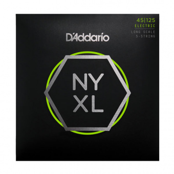 NYXL45125 Комплект струн для 5-струнной бас-гитары, Lt Top/Med Btm, 45-125, D'Addario от магазина Соло в Иркутске