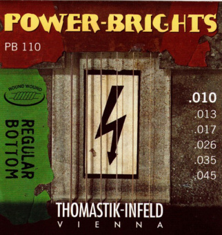 PB110 Power-Brights Regular Bottom Комплект струн для электрогитары, 10-45, Thomastik от магазина Соло в Иркутске