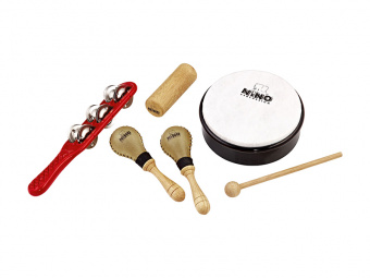 NINOSET1 Набор перкуссии, 5 предметов, в чехле, Nino Percussion от магазина Соло в Иркутске