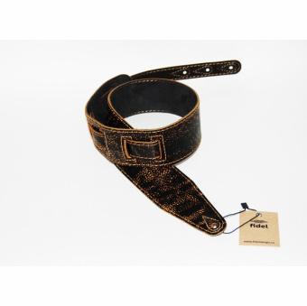 FL60003L21 Leather 21 Ремень для гитары, кожаный, гремучник, Fidel от магазина Соло в Иркутске