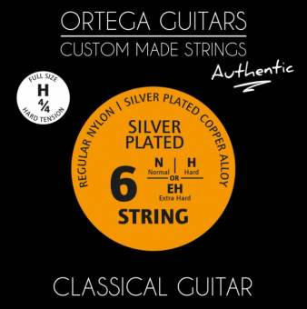 NYA44H Authentic Комплект струн для классической гитары 4/4, посеребренная медь, Ortega от магазина Соло в Иркутске