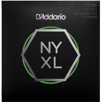 NYXL1156 NYXL Комплект струн для электрогитары, M Top / E-H Bottom, 11-56, D'Addario от магазина Соло в Иркутске