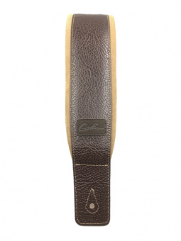 026098 Brown/Tan Padded Ремень для гитары, кожа/замша, коричневый, Godin от магазина Соло в Иркутске