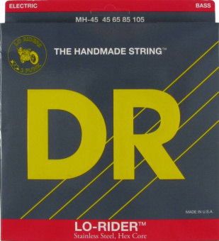 MH-45 Lo-Rider Комплект струн для бас-гитары, сталь, Medium, 45-105, DR от магазина Соло в Иркутске