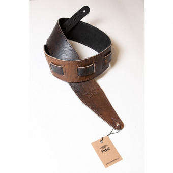 FL8007LT Leather Tigina Ремень для гитары, кожаный, ящерица, Fidel от магазина Соло в Иркутске