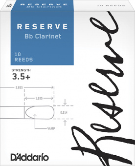DCR10355 Reserve Трости для кларнета Bb, размер 3.5+, 10шт., Rico от магазина Соло в Иркутске
