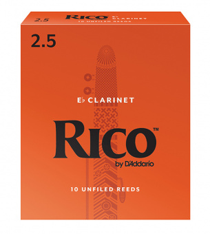 RBA1025 Rico Трости для кларнета Eb, размер 2.5, 10шт, Rico от магазина Соло в Иркутске