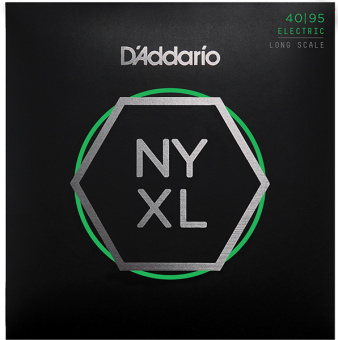 NYXL4095 NYXL Комплект струн для бас-гитары, Long Scale, Super Light, 40-95, D'Addario от магазина Соло в Иркутске
