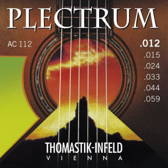 AC112 Plectrum Комплект струн для акустической гитары, сталь/бронза, 012-059, Thomastik от магазина Соло в Иркутске