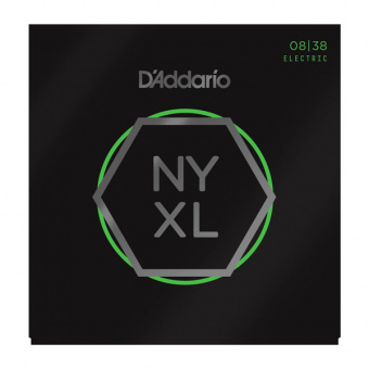 NYXL0838 NYXL Комплект струн для электрогитары, никелированные, Extra Super Light, 08-38, D'Addario от магазина Соло в Иркутске