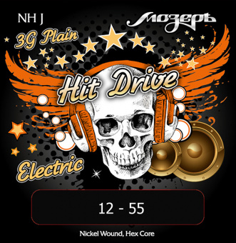 NH-J Hit Drive Jazz Комплект струн для электрогитары, 12-55, Мозеръ от магазина Соло в Иркутске