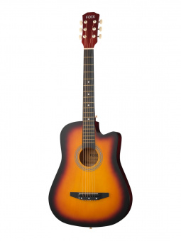 38C-M-3TS Акустическая гитара, с вырезом, санберст, Foix от магазина Соло в Иркутске