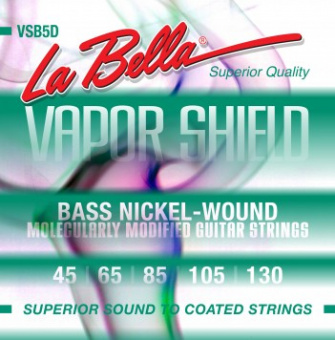 VSB5D Vapor Shield  Комплект струн для 5-струнной бас-гитары, никелированные, 45-130, La Bella от магазина Соло в Иркутске