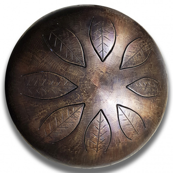 OHP-L33-8-0-BR-D Глюкофон 33см, Handpan Overtone от магазина Соло в Иркутске