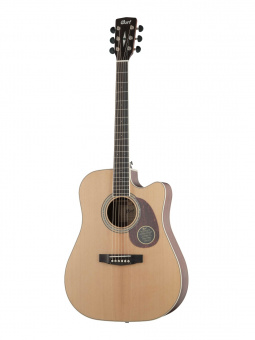 MR710F-NS-WBAG MR Series Электро-акустическая гитара, с вырезом, цвет нат. матовый, чехол, Cort от магазина Соло в Иркутске