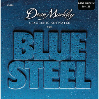 DM2680 Blue Steel Комплект струн для 5-струнной бас-гитары, сталь, 50-128, Dean Markley от магазина Соло в Иркутске