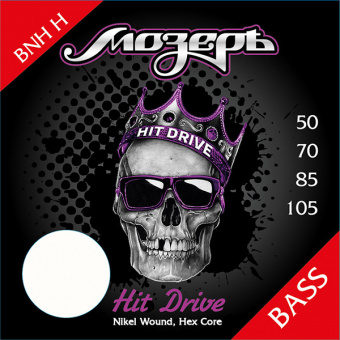 BNH-H Hit Drive Комплект струн для бас-гитары, никелевый сплав, 50-105, Мозеръ от магазина Соло в Иркутске