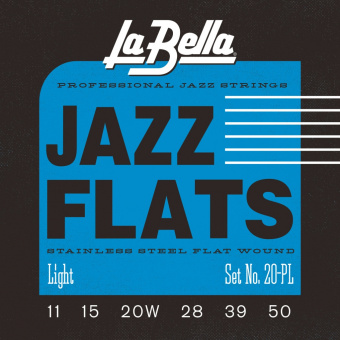 20PL Jazz Flats Комплект струн для джазовой электрогитары, никелированные, Light 11-50, La Bella от магазина Соло в Иркутске