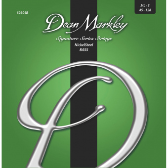 DM2604B Signature Nickel Steel Комплект струн для 5-струнной бас-гитары, 45-128, Dean Markley от магазина Соло в Иркутске