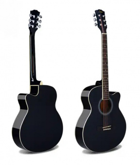 GA-H10-39-BK Акустическая гитара, с вырезом, черная, Smiger от магазина Соло в Иркутске