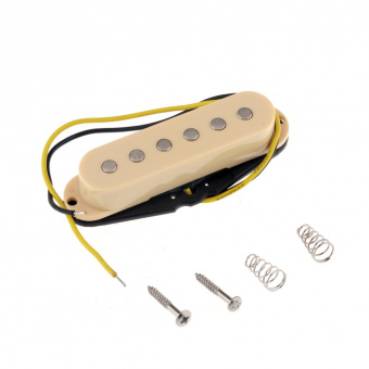 M523 Звукосниматель магнитный сингл, для Fender Strat, средний, кремовый, Musiclily от магазина Соло в Иркутске