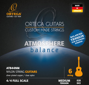 ATB44NM Atmosphere Balance Комплект струн для классической гитары, среднее натяжение, Ortega от магазина Соло в Иркутске