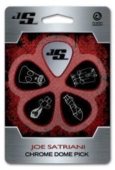 JSCD-01 Joe Satriani Chrome Dome Медиаторы, сталь, Planet Waves от магазина Соло в Иркутске