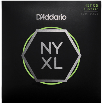 NYXL45105 NYXL Комплект струн для бас-гитары, Long Scale, L Top/Med Bottom, 45-105, D'Addario от магазина Соло в Иркутске
