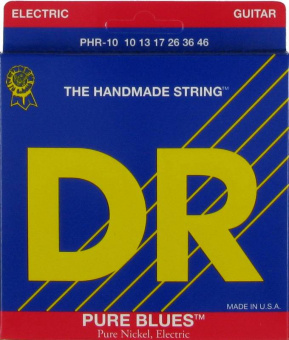 PHR-10 Pure Blues Комплект струн для электрогитары, никель, Medium, 10-46, DR от магазина Соло в Иркутске