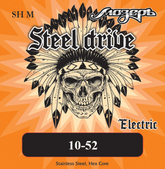 SH-M Steel Drive Комплект струн для электрогитары, сталь, 10-52, Мозеръ от магазина Соло в Иркутске