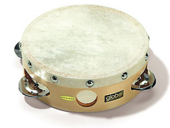 90531000 Global CG T 6N Тамбурин 6", кожа, 5 пар бубенцов, Sonor от магазина Соло в Иркутске