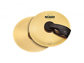 NINO-BR20 Тарелки ручные 8", пара, с ремнями, латунь, Nino Percussion от магазина Соло в Иркутске