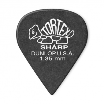 412P1.35 Tortex Sharp Медиаторы 12шт, толщина 1,35мм, Dunlop от магазина Соло в Иркутске