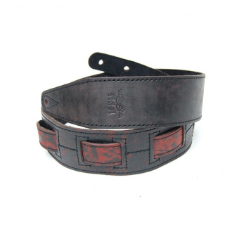 FL60028L21L Leather 21 Ремень для гитары, кожаный, тлеющий костер, Fidel от магазина Соло в Иркутске