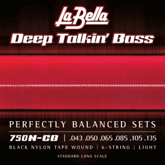 750N-CB Deep Talkin' Bass Комплект струн для 6-струнной бас-гитары, сталь/нейлон, 43-135, La Bella от магазина Соло в Иркутске