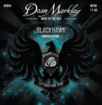 DM8004 Blackhawk Комплект струн для электрогитары, с покрытием, 11-49, Dean Markley от магазина Соло в Иркутске