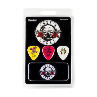 GNR002 Guns N Roses Медиаторы, 6шт, в коробочке, Dunlop от магазина Соло в Иркутске