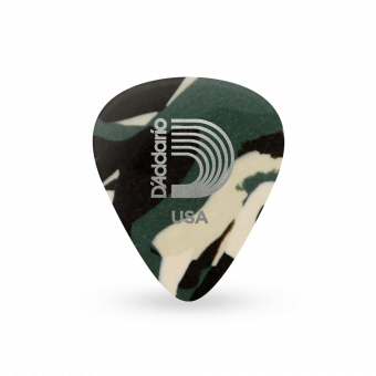 1CCF6-10 Camouflage Медиаторы, целлулоид, 10шт, толстые, камуфляжная расцветка, Planet Waves от магазина Соло в Иркутске