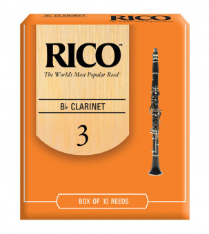 RCA1030 Rico Трости для кларнета Bb, размер 3.0, 10шт в упаковке Rico от магазина Соло в Иркутске