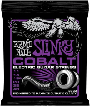 P02720 Cobalt Power Slinky Комплект струн для электрогитары, кобальт 11-48, Ernie Ball от магазина Соло в Иркутске