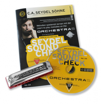 40005 Soundcheck Vol.4 ORCHESTRA S Beginner Pack Губная гармошка +буклет и CD, Seydel Sohne от магазина Соло в Иркутске