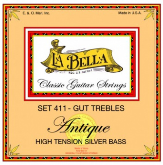 411 Professional Antique Комплект струн для классической гитары, жила/посеребренные, La Bella от магазина Соло в Иркутске