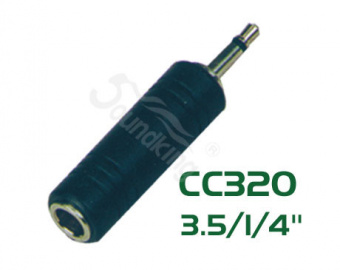 CC320 Переходник (разъем переходной) 3,5мм, моно, штекер - 6,35мм, моно, гнездо, Soundking от магазина Соло в Иркутске